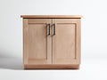 Buffet - Bois-Métal - 100 x 42 x 90 cm - Bois naturel-Noir - Style rustique contemporain