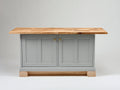 Buffet - Bois-Métal - 150 x 45 x 90 cm - Gris-Bois naturel - Style classique contemporain